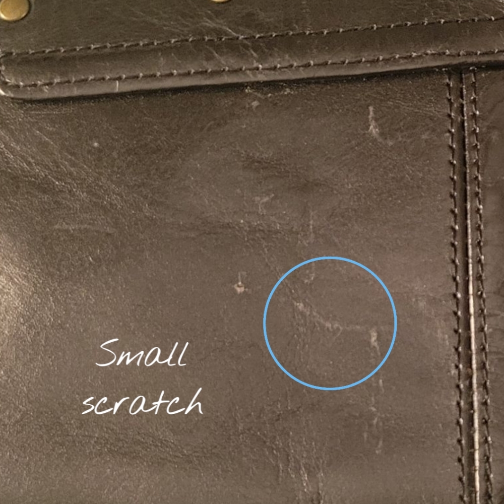 Vintage 1990s Wilsons leather pelle Studios Horse Bit Snaffle Purse / Clutch - Picture 8 of 8